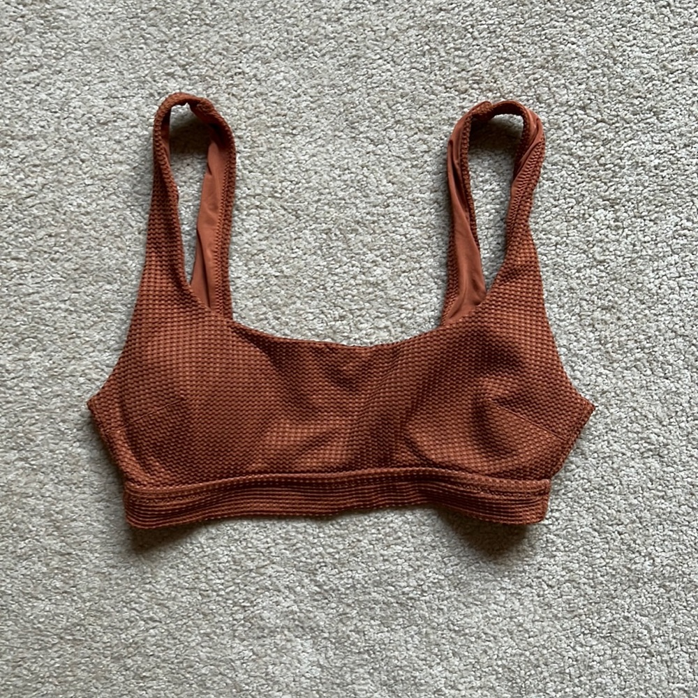 Aerie waffle scoop swim bikini top